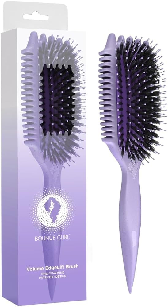 Bounce Curl Volume EdgeLift Brush, 5-in-1 Tool for Volumized Waves, Curls & Coils - Purple | Amazon (US)