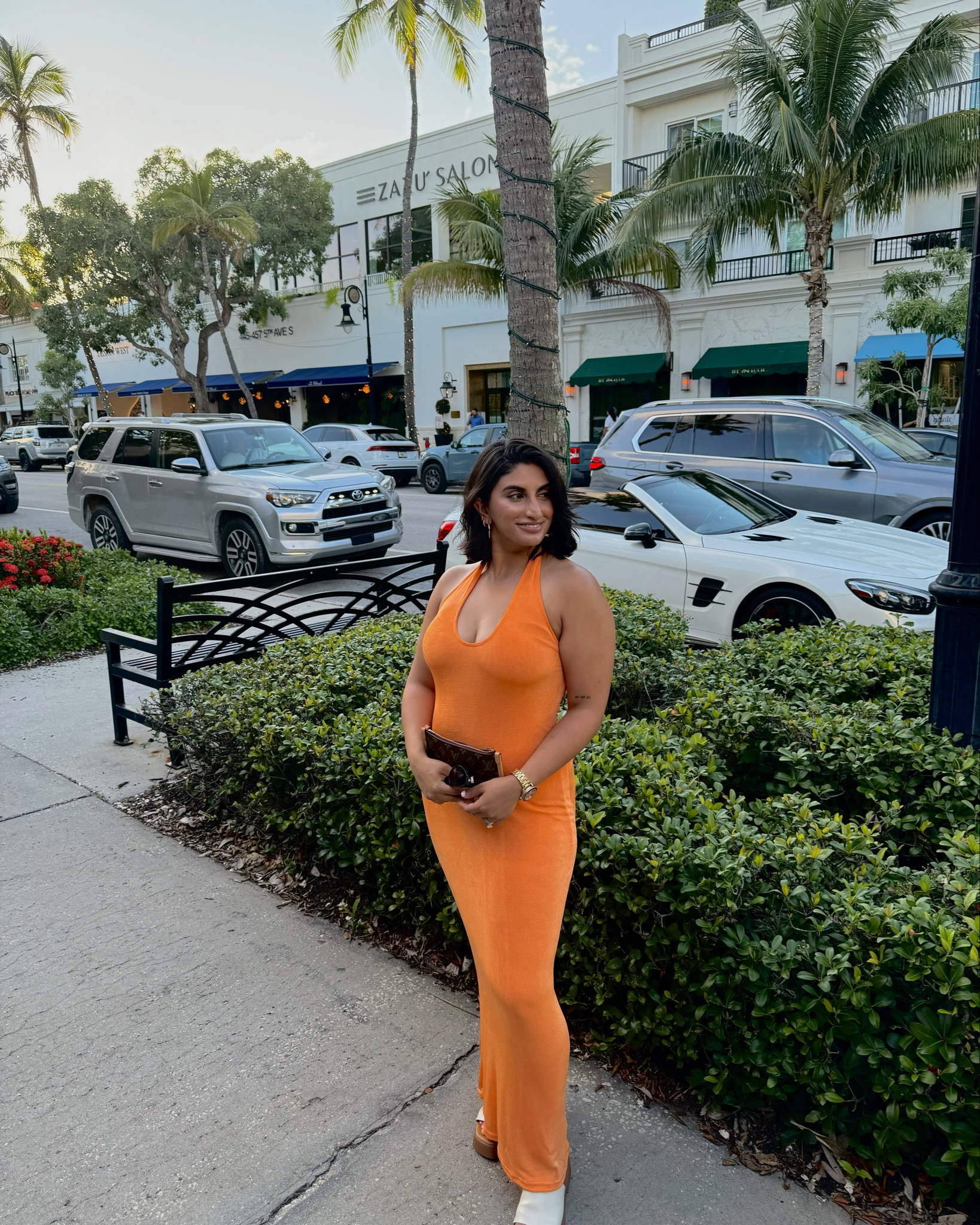Loving this orange for the summer 🧡🧡🧡 dress is sold out currently but linked similar. Shoes are SO comfy and very versatile! 

#LTKStyleTip #LTKSaleAlert #LTKSeasonal