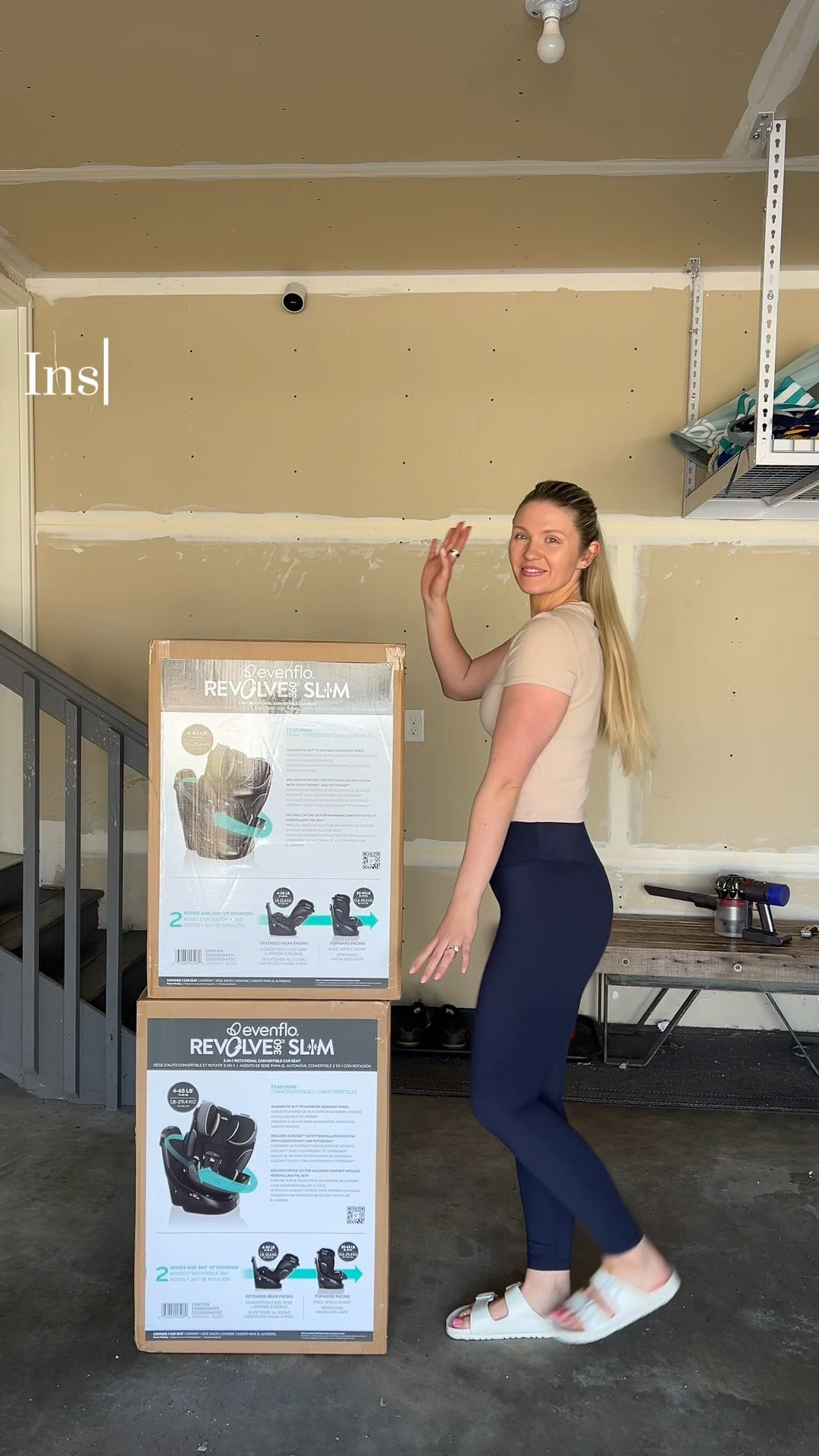 Our new EVENFLO revolve 360 slim car seats! My back LOVES 😅! 

#LTKbaby #LTKkids #LTKVideo