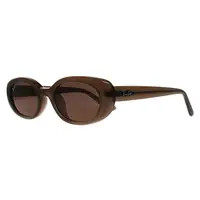 Ray-Ban Oval Matte Opal Brown Dark Brown RB4441D Bio Based | PrettyLittleThing UK