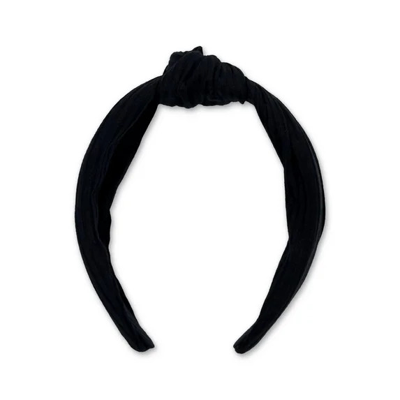 Time and Tru Women's Knot Hair Headband, Black | Walmart (US)