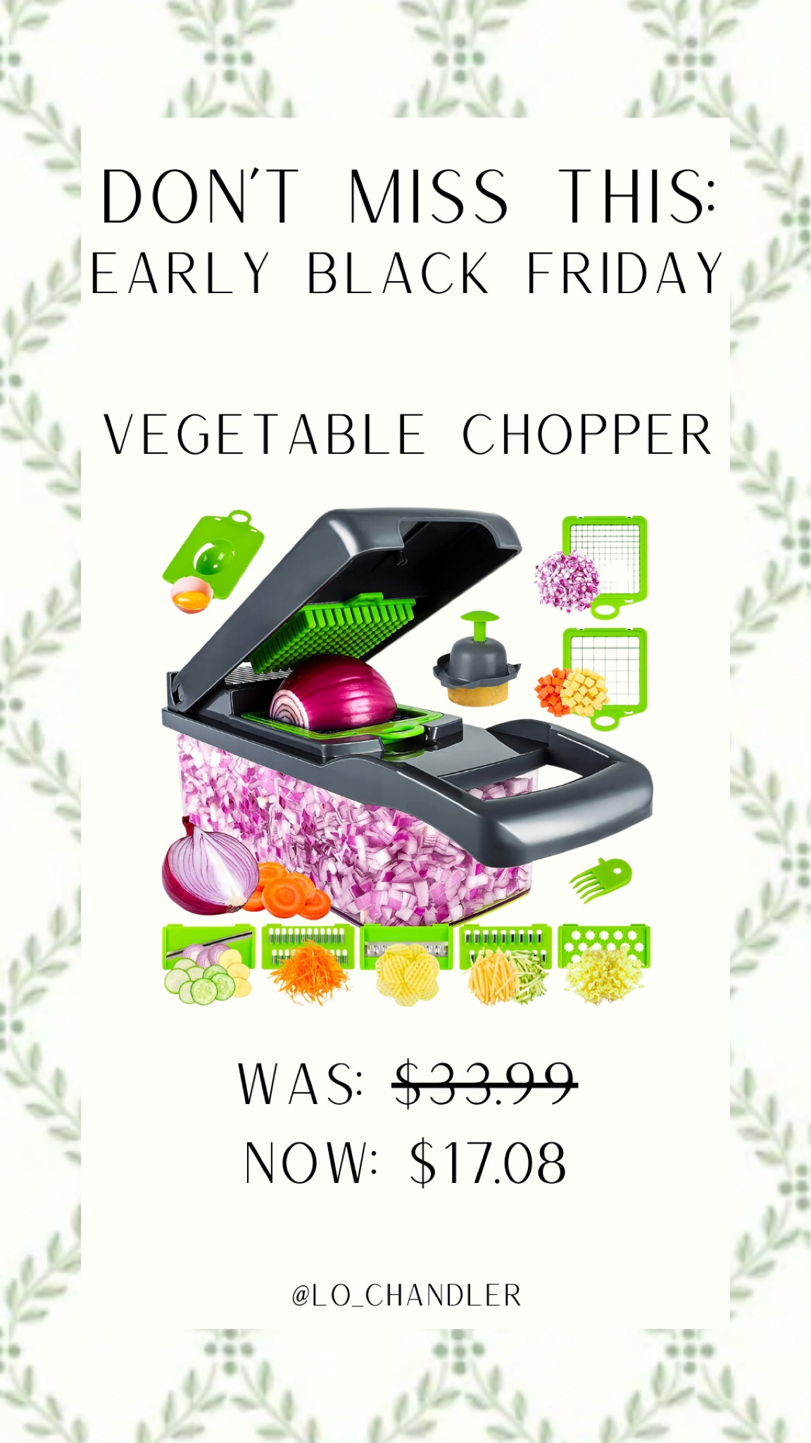 I love this handy tool for the kitchen! Marked down for a great price for Black Friday!



Black Friday deals
Black Friday toy deals
Top deals
Cyber deals
Kitchen deals
Top toys 
Black Friday home deals
Electronic deals


#LTKCyberWeek #LTKsalealert #LTKGiftGuide