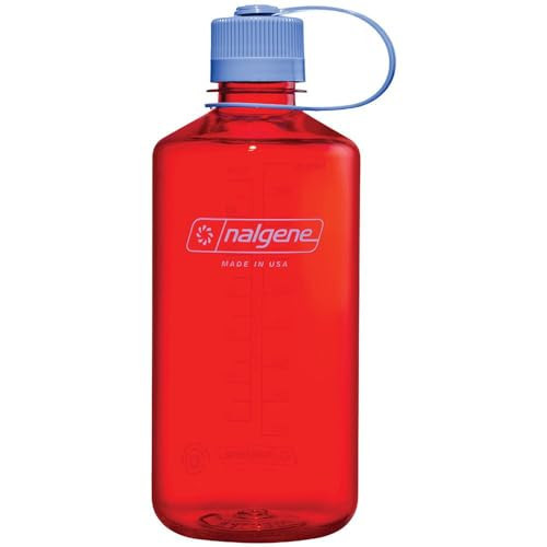 Nalgene Water Bottle - Lightweight Sustain Tritan BPA-Free Shatterproof Bottle for Backpacking, Hiking, Gym, 32 OZ, Narrow Mouth, Marmalade Orange | Amazon (US)