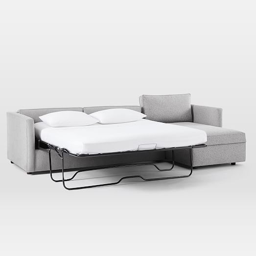 Harris Sleeper Sectional w/ Storage Chaise | West Elm (US)