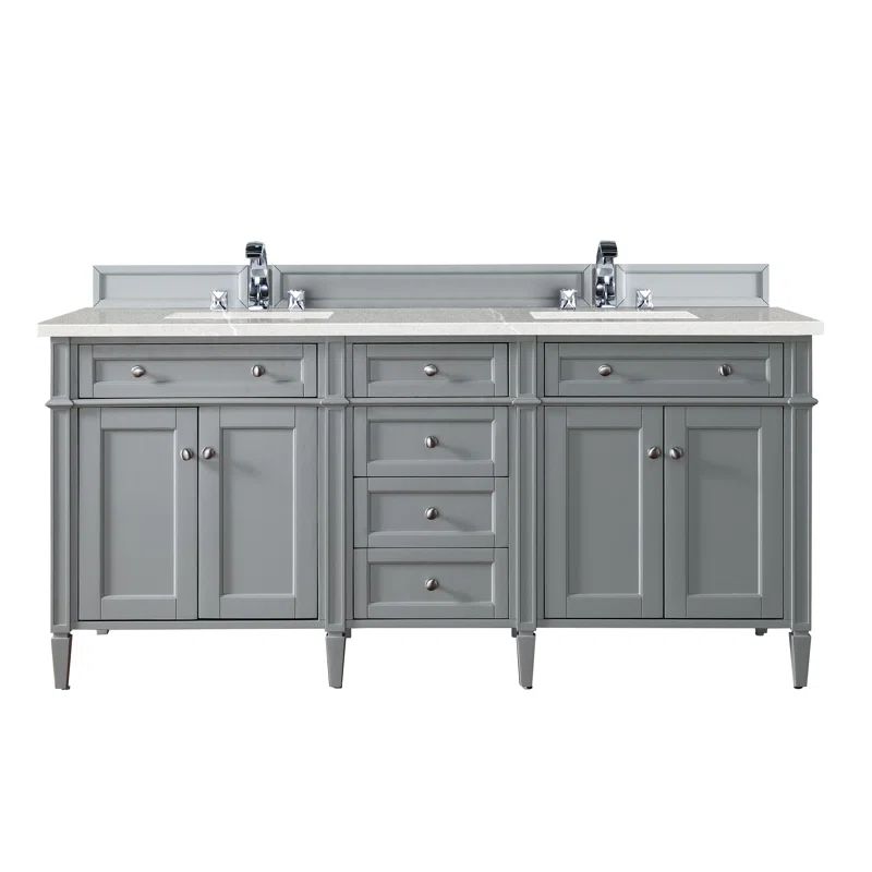 Brittany 72" Double Bathroom Vanity Set | Wayfair North America