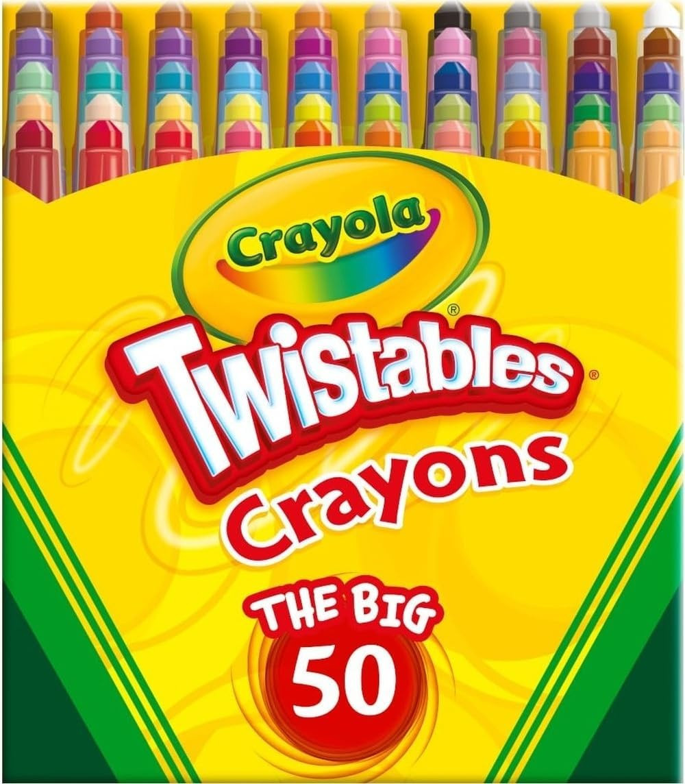 Crayola Mini Twistables Crayons for Kids (50ct), Cute Back to School Supplies for Kids, Crayons f... | Amazon (US)