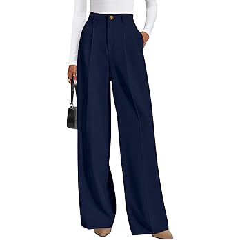 PRETTYGARDEN Womens Wide Leg Dress Pants 2026 Business Casual Flowy Work Palazzo Pants High Waist... | Amazon (US)
