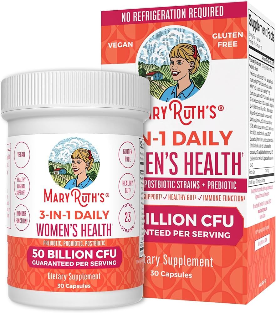 MaryRuth's 3-in-1 Daily Health Probiotics for Women | Clinically Tested | Hormone Support & Gut Heal | Amazon (US)