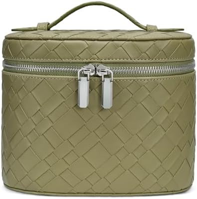 honitty Makeup Bag, Travel Make up Case with Compartments and Handle, Portable Cosmetic Organizer... | Amazon (US)