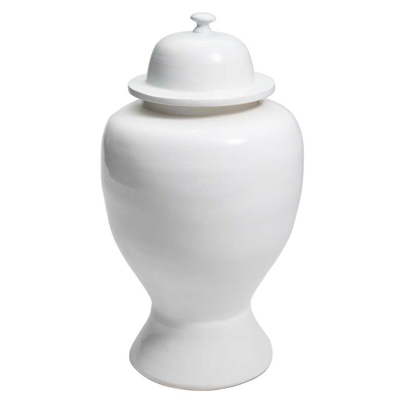White Bamboo Ginger Jar, 14" | At Home