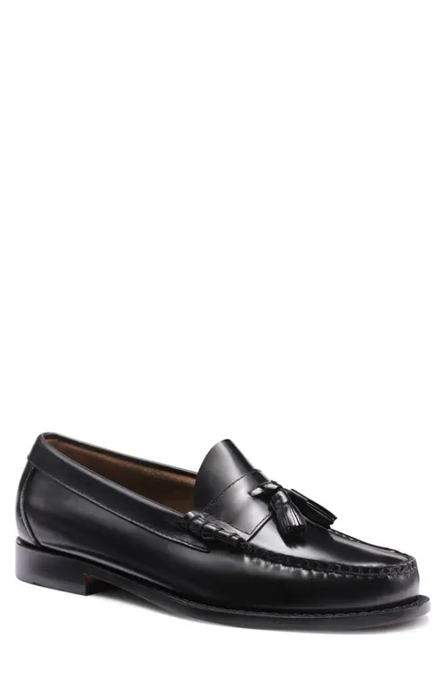 G.H.BASS Lennox Tassel Weejun Loafer in Black at Nordstrom, Size 12 | Nordstrom
