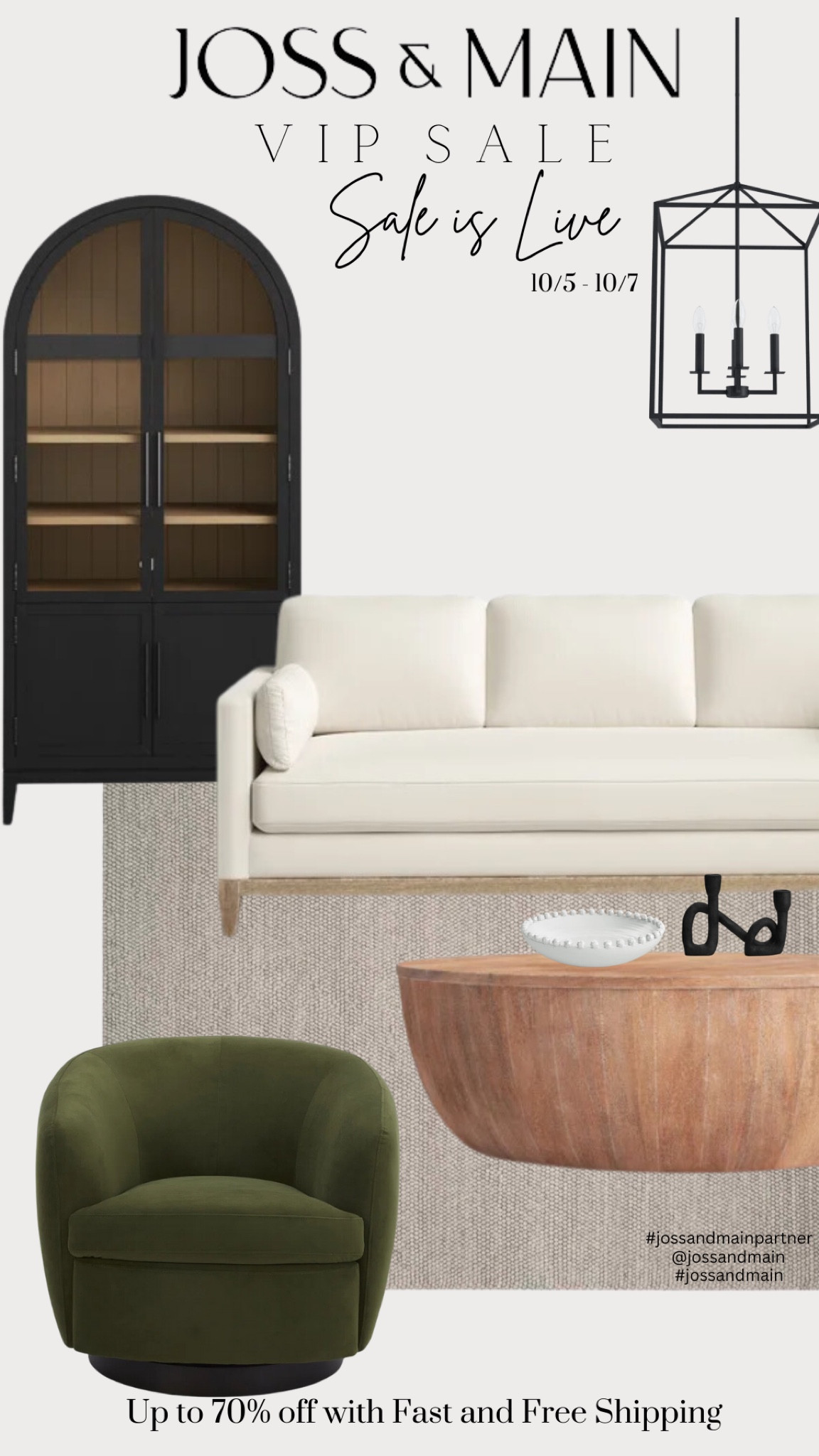 Joss & Main’s best prices of the year are here! Here are some of my favorite picks from the VIP Sale.  

Shop the sale from 10/5 - 10/7 and score some major deals on items like furniture, lighting, bedding, rugs, and more!   Don’t miss out on deals  up to 70% off with fast and free shipping.


@jossandmain #jossandmain #jossandmainpartner #homedecorfinds #salealert #homedecor #modernfarmhousedecor #furniturefinds #vanity #interiordesign

#LTKSaleAlert #LTKSeasonal #LTKHome