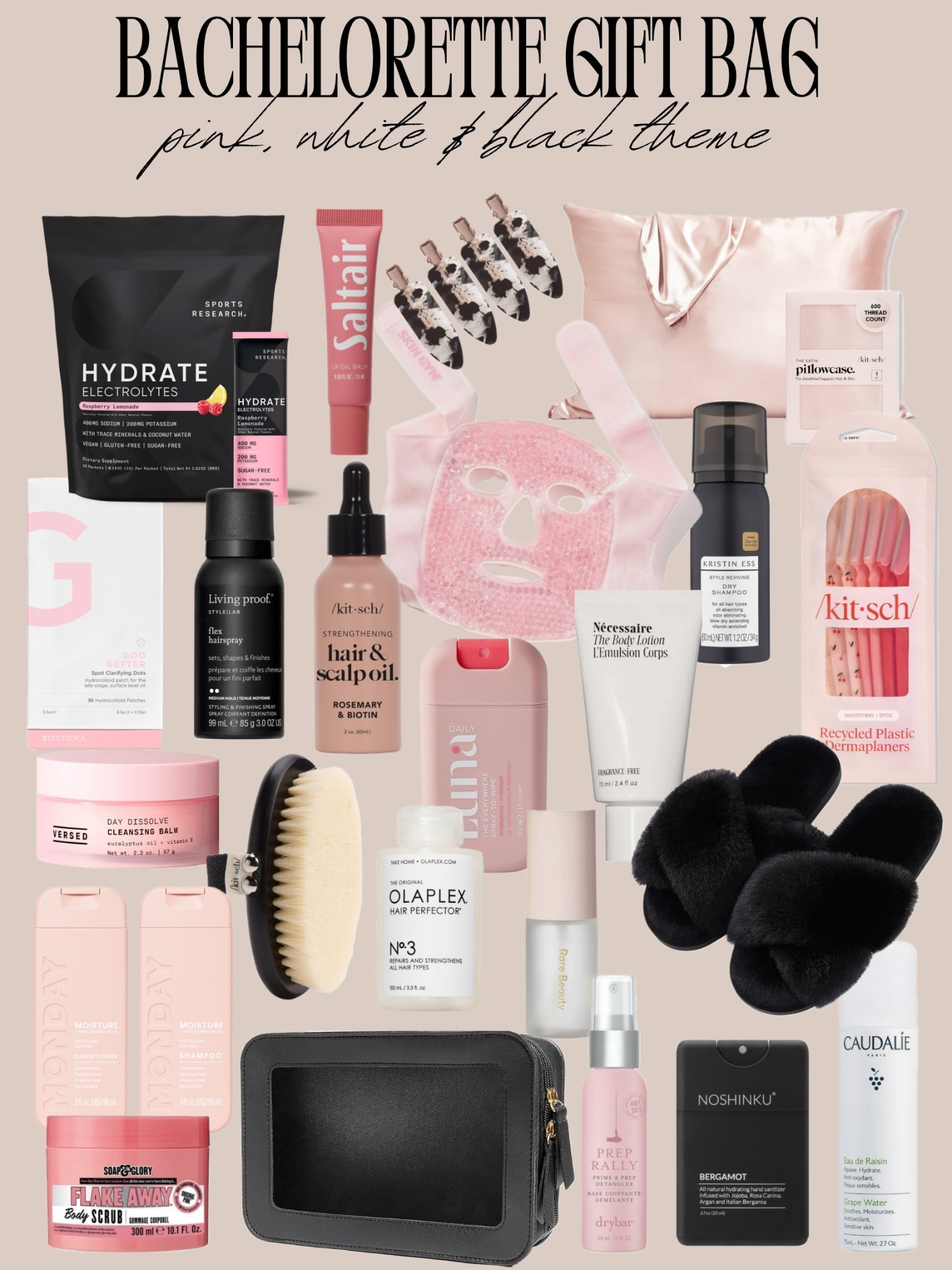 Bachelorette gift bag idea — pink, white & black theme 

#LTKWedding #LTKStyleTip #LTKBeauty