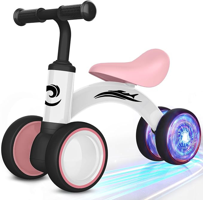 Colorful Lighting Baby Balance Bike Toys for 1 Year Old Girl Gifts, 10-36 Month Toddler Balance B... | Amazon (US)