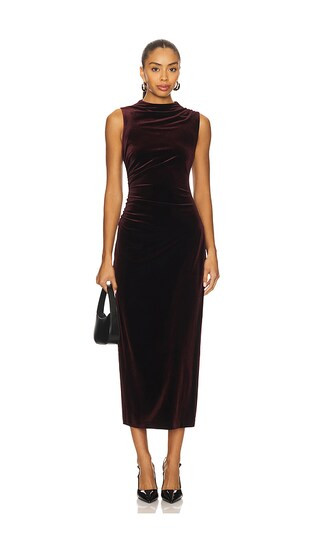 Mo Dress in Velvet Wine | Revolve Clothing (Global)