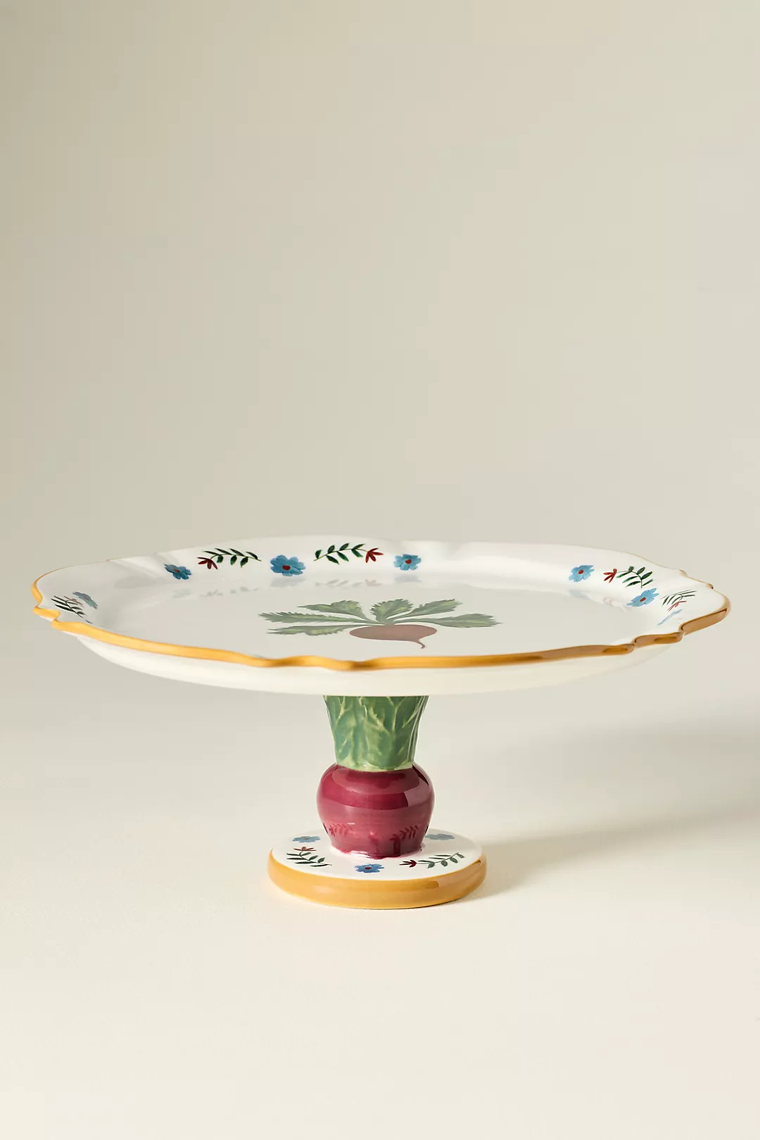 Alana Stoneware Radish Cake Stand | Anthropologie (US)