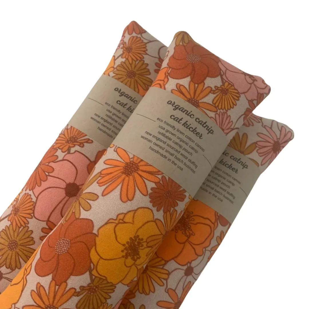 Organic Catnip Cat Kicker: Refillable Linen Cotton Toy | Etsy (US)