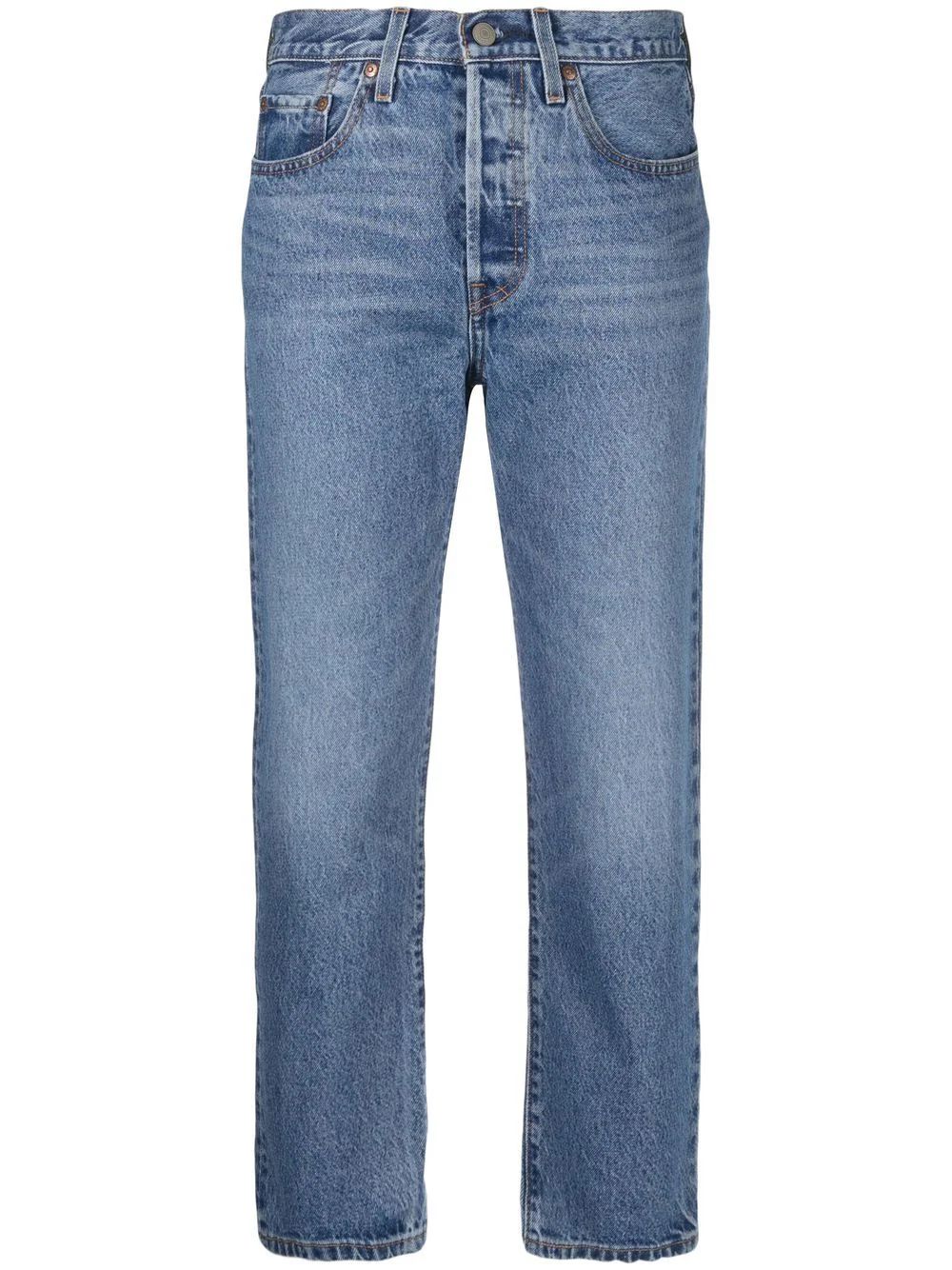 Levi's 501® Cropped straight-leg Jeans - Farfetch | Farfetch Global