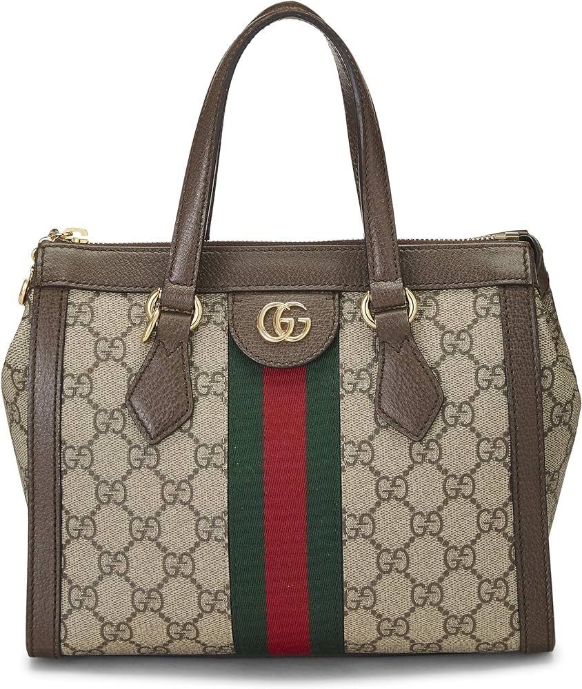 Amazon.com: Gucci, Pre-Loved Original GG Supreme Canvas Ophidia Tote Small, Brown : Luxury Stores | Amazon (US)