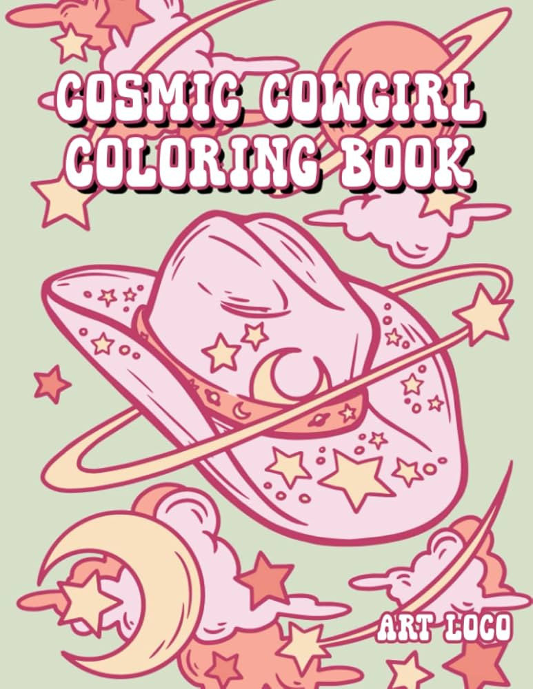 Cosmic Cowgirl Coloring Book: Space Cowgirl Coloring Book Western Girl Gifts Cute Illustrations f... | Amazon (US)