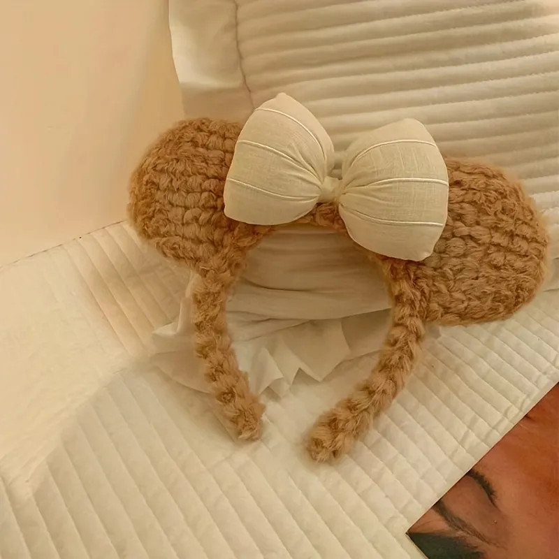 1pc Baby Girls Cute Bowknot Bear Ears Plush Headband Hair Accessories For Party Gift Performance ... | Temu Affiliate Program