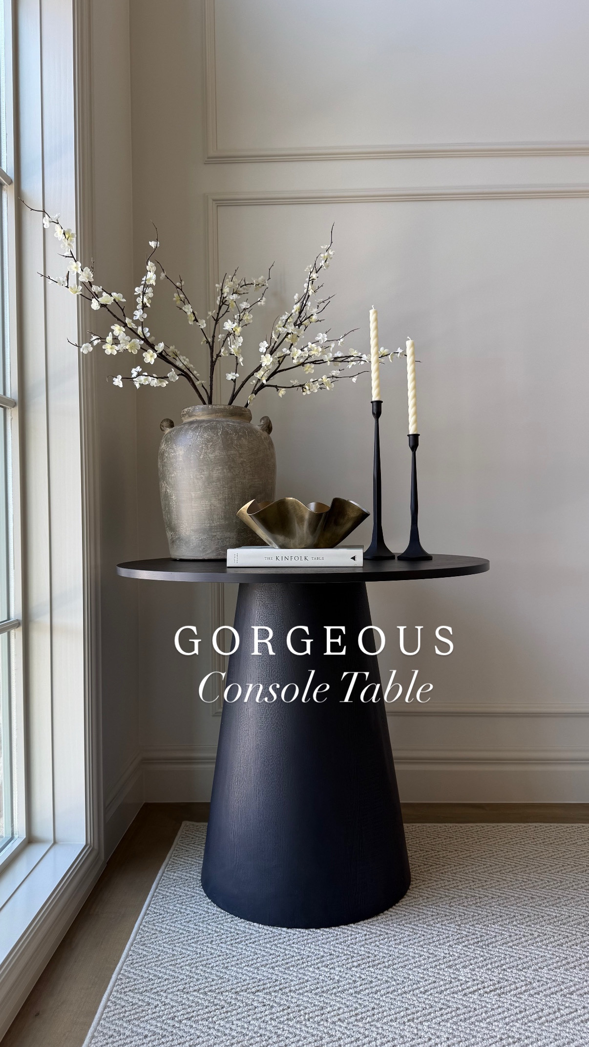 Use code: PM20 for $20 off! If affordable elegance had a look—it would be this @popmaison dreamy pedestal table. I have the Dwen 35” pedestal table in black. The clean lines and timeless design make it perfect for a range of styles: modern, transitional, even cozy minimalist. It totally romanticized my stair landing!

While I loved styling it in this corner of my home, I’m already picturing what it would look like in our basement with a couple of accent chairs for the ultimate cozy nook. So fun, versatile, budget-friendly, and seriously elevates any space.

Looking for home decor inspiration that blends style + savings? This piece is a must-see!

#ltkhome #table #popmaison

#LTKWatchNow #LTKSaleAlert #LTKHome