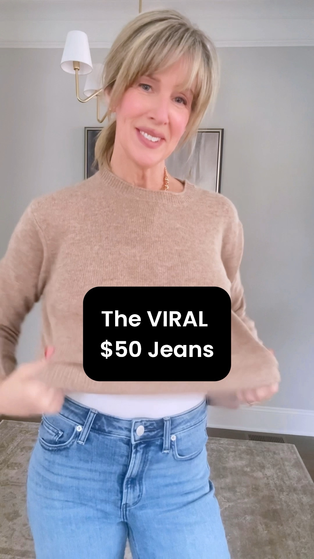 These jeans keep selling out for a reason. They look just like the designer ones for $250 but are $50. 

Cashmere that is buttery soft and affordable?  Yes!

And a navy trench coat that holds its shape, wears well and has the same structure as my Burberry one?  Yes!

Wearing size small in sweater and trench, size 6/28 in denim.  

#LTKSeasonal #LTKootd #LTKSaleAlert