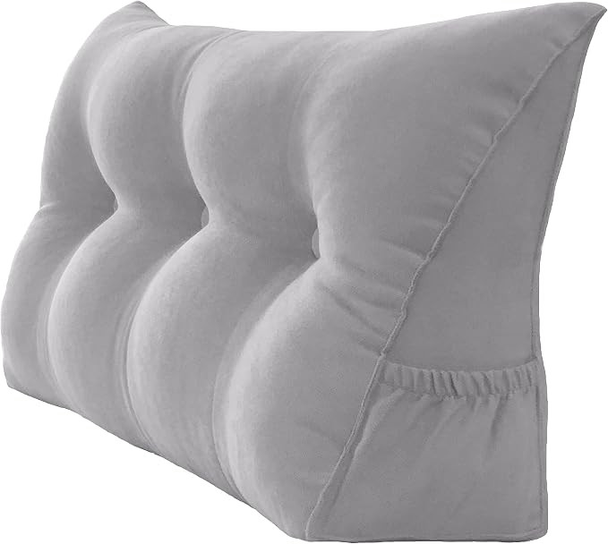 Headboard Pillow - Dorm Twin Headboard Wedge Pillow, Handmade Support Backrest Large Bolster Cush... | Amazon (US)