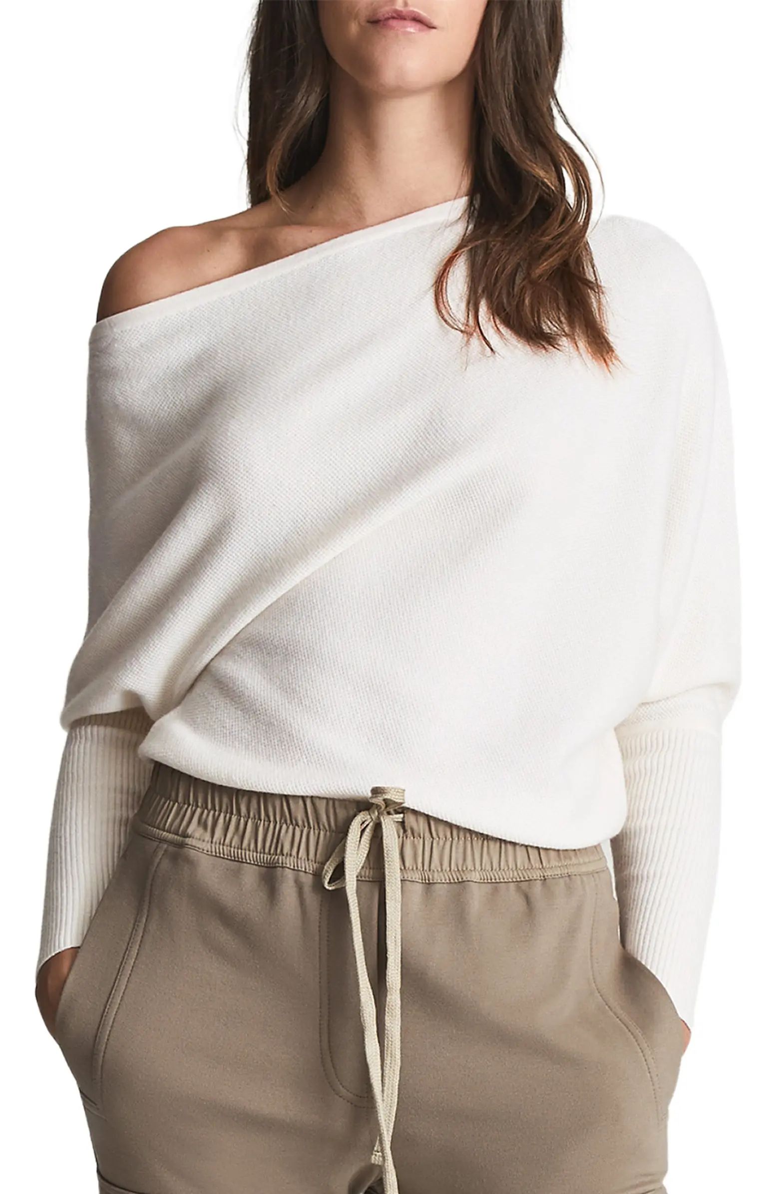 Reiss Laylah One-Shoulder Sweater | Nordstrom | Nordstrom