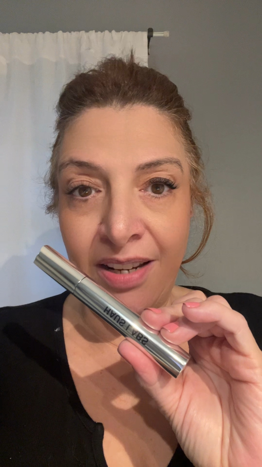 As we age our lashes get thinner& sparse . The new mascara by Haus labs by lady Gaga volumizer & lengenthens. With oils  to burnish & treat our lashes . I love a 2-1 product . 

#LTKWatchNow #LTKOver40 #LTKBeauty