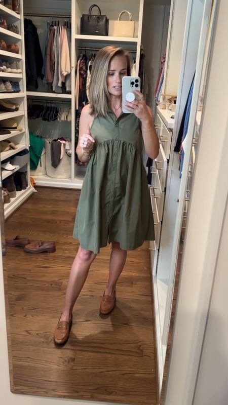 The perfect outfit for fall vibes with summer heat. This Amazon dress runs TTS, has pockets, and comes in a ton of colors. Such a winner! It also makes a great office outfit or teacher outfit. My loafers are lug sole loafers by Madewell and they’re super comfortable. #madewell #amazondress

#LTKSeasonal#LTKunder50#LTKworkwear