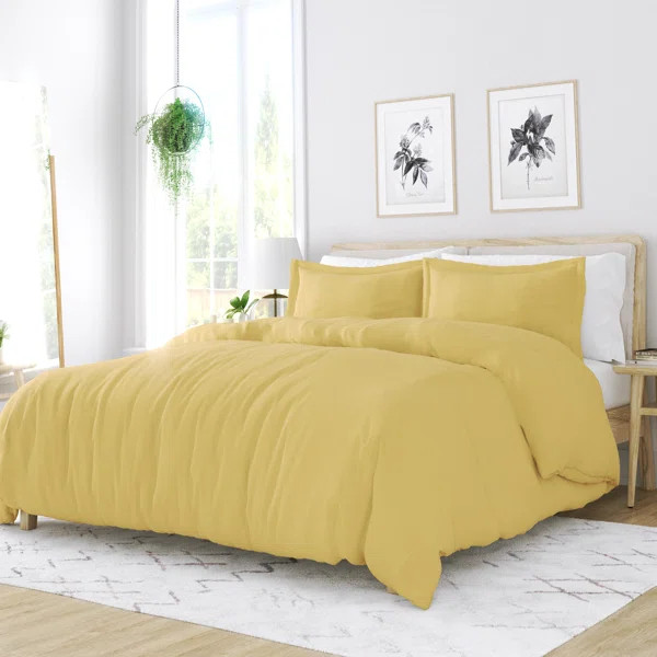 Courtemanche Microfiber Duvet Cover Set | Wayfair North America