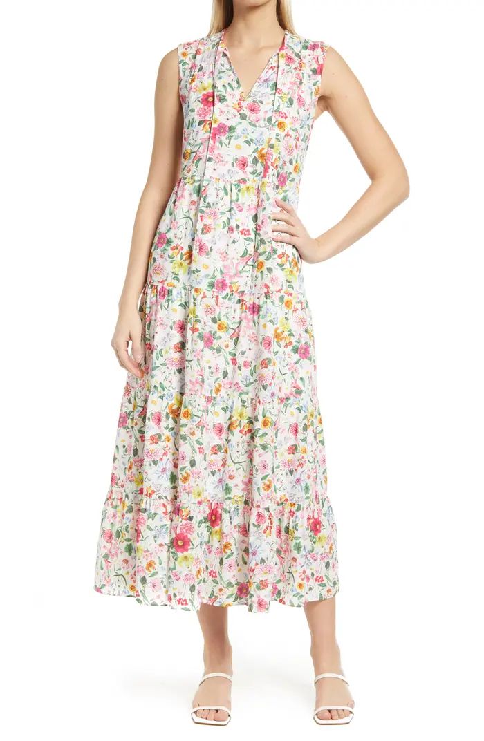 Floral Print Sleeveless Maxi Dress | Nordstrom