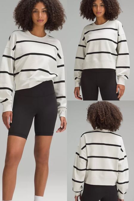 The perfect sweater DOES exist! 
Stripes, perfectly cropped, super cozy. The perfectly oversized crop fits TTS. 


#LTKFitness #LTKFind #LTKstyletip