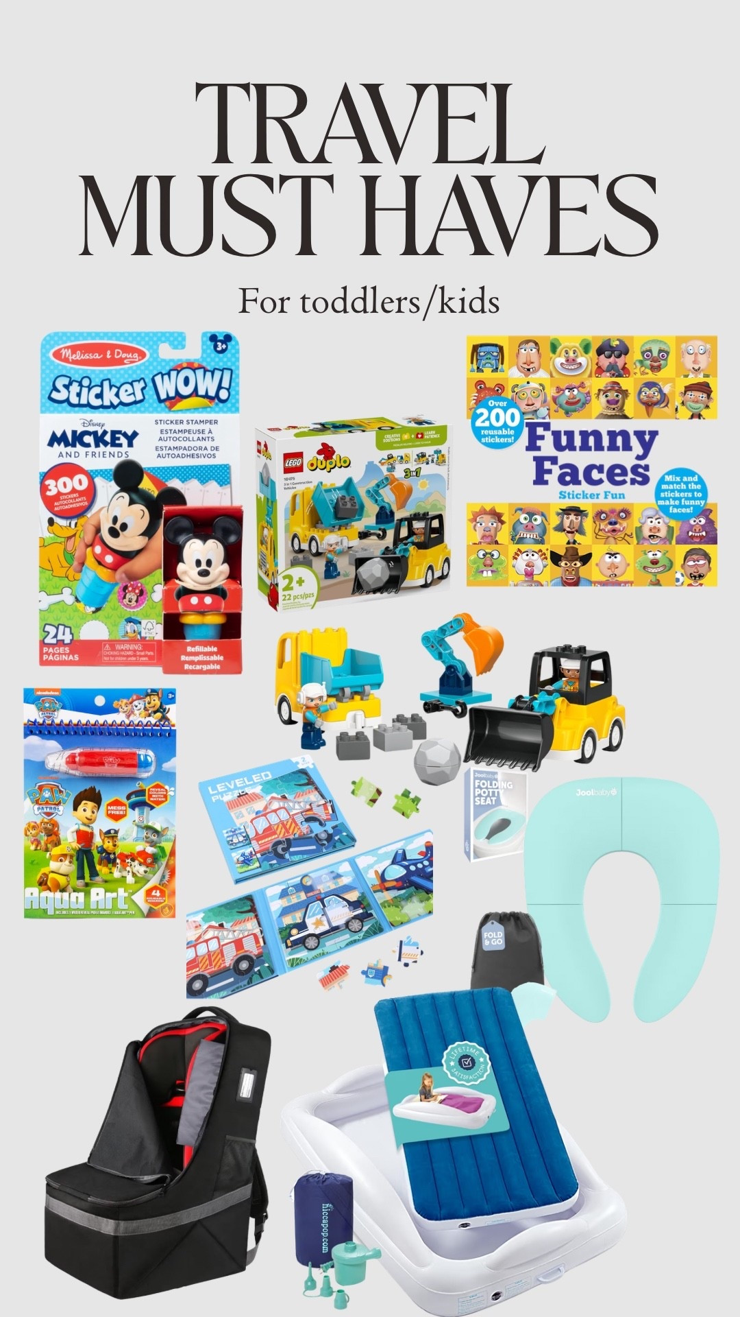 The best toddler travel finds!