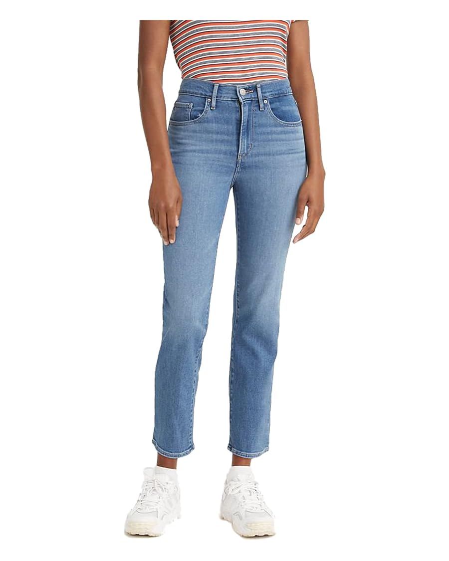 Levi's Women's 724 High Rise Straight Crop Jeans | Amazon (US)