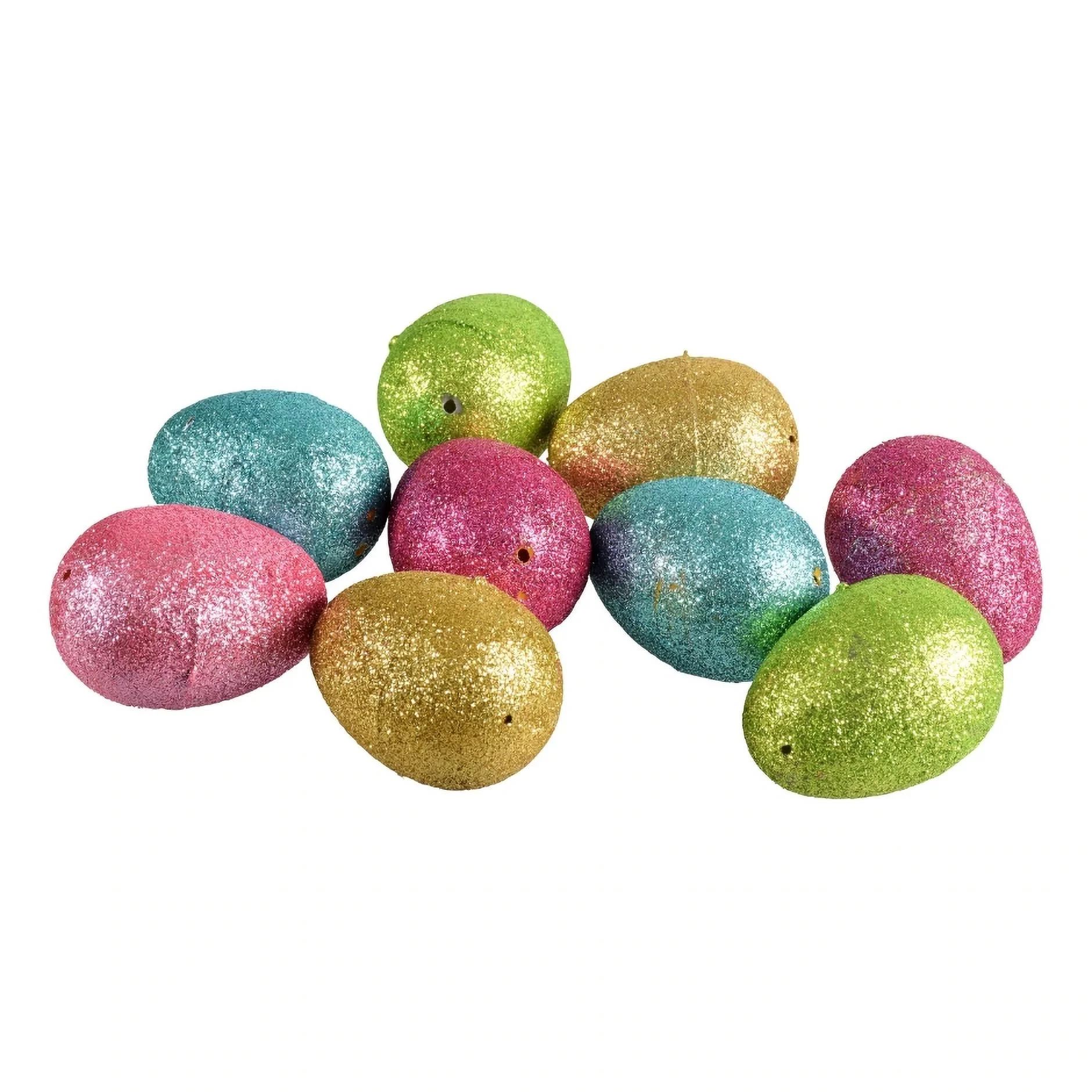 Glittery Plastic Easter Eggs, 10-ct. Packs; 3"X 1.75" | Walmart (US)