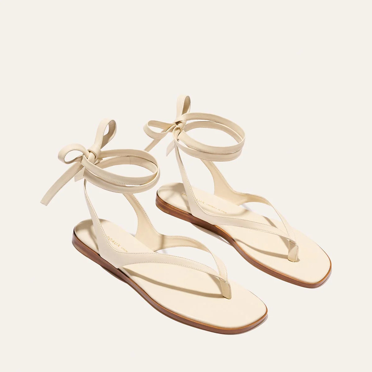 The Palermo Wrap Sandal - Ivoire Nappa | Margaux