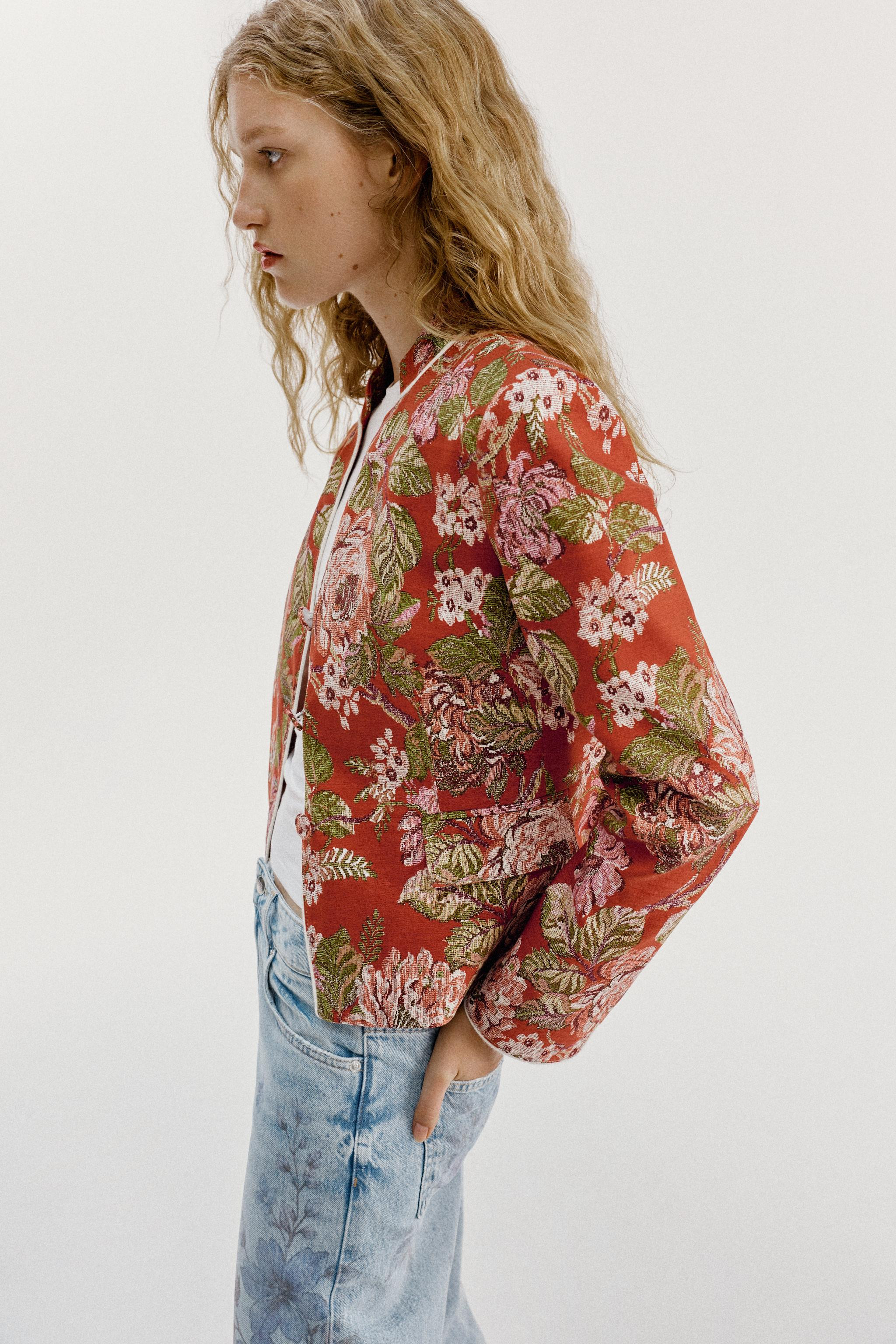 FLORAL PRINT BLAZER | Zara US