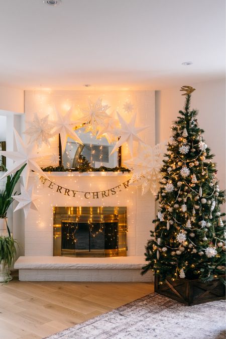 Christmas in the Family Room. I absolutely love the twinkly lights here on the tree and fireplace mantle. 

Mantle decor. Christmas decor. Christmas tree. Fireplace mantle. Christmas tree ornaments. Christmas tree decor. Holiday decorations  

#LTKhome #LTKSeasonal #LTKHoliday