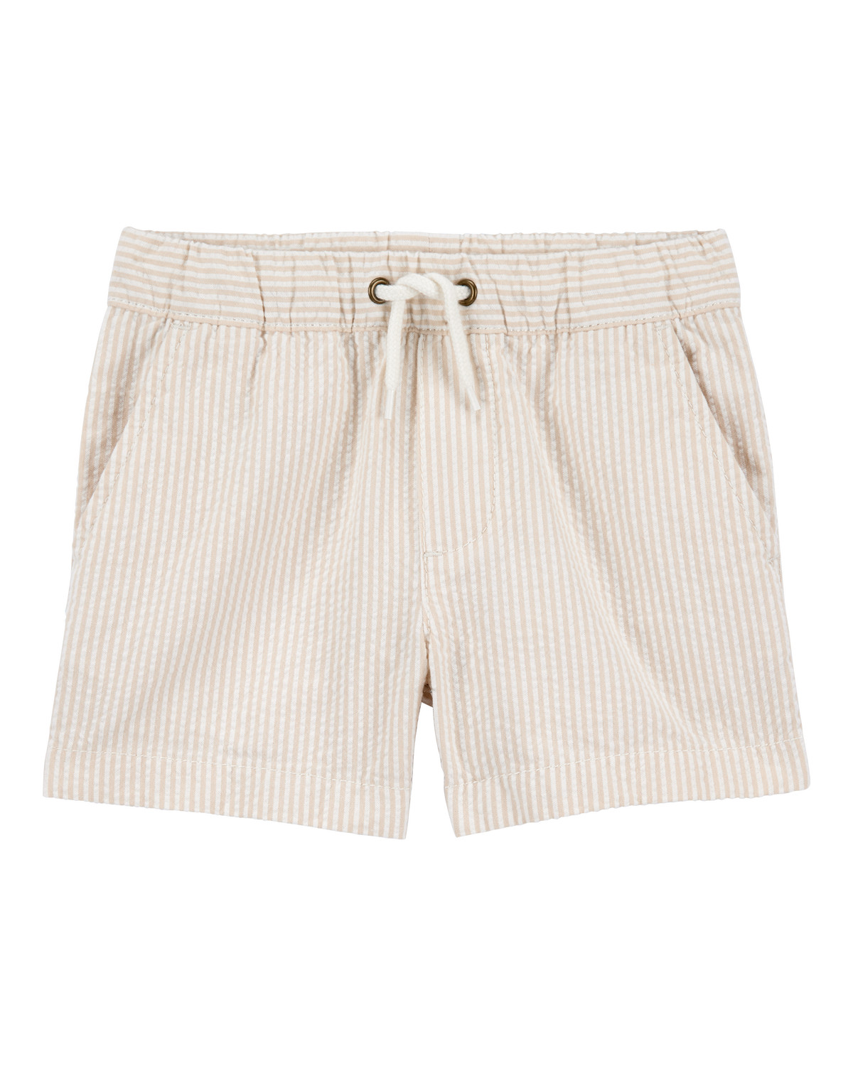 Toddler Pull-On Drawstring Shorts - Khaki | Carter's Inc