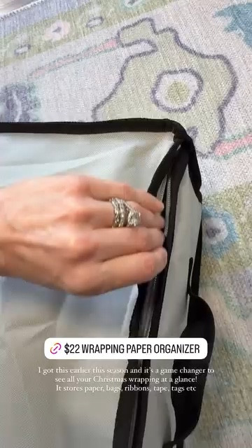 The most efficient way to store Christmas wrapping paper! This container easily stores wrapping paper, gift bags, ribbons, tape, scissors, gift tags, and more! I used to keep mine in a huge Rubbermaid bin and smaller items were always getting stuck at the bottom and lost. This is such a better way to see everything all at once and keep it organized.  Plus, I love that. It keeps your Christmas wrapping paper separate from wrapping paper that you would need throughout the year for birthdays etc  

#LTKHome #LTKFindsUnder50 #LTKSeasonal