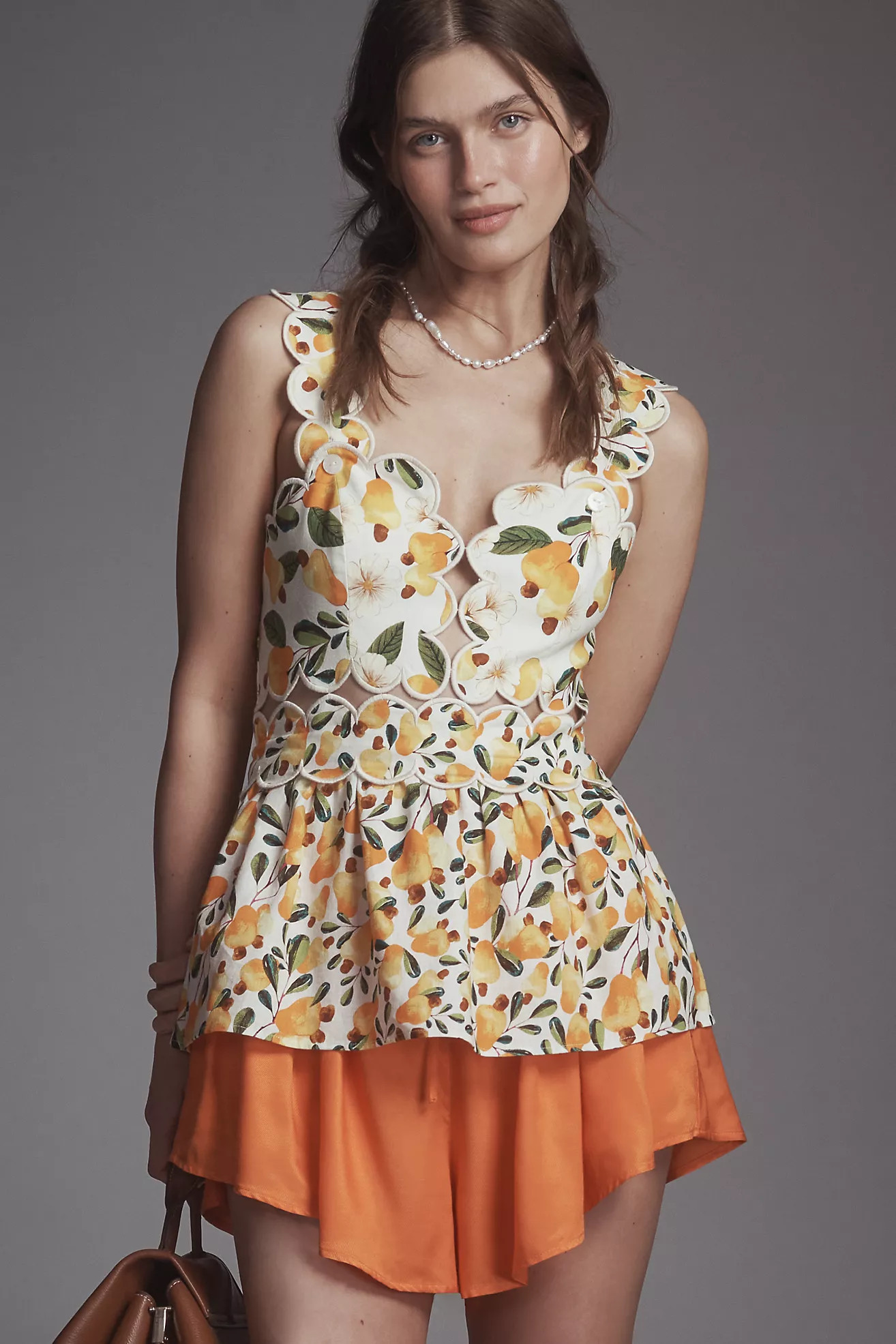 Farm Rio x Anthropologie Linen Blend Tank Top | Anthropologie (US)