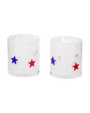 Set Of 2 Star Icon Double Old Fashioned Glasses | Kitchen & Dining Room | Marshalls | Marshalls