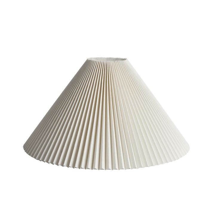 Pleated Sloped Fabric Lamp Shade | Rejuvenation