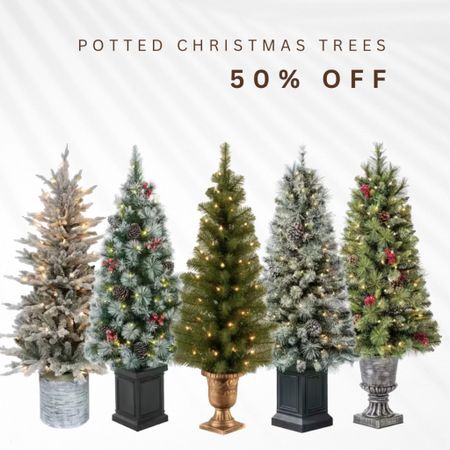 Michael’s pre lit potted faux Christmas trees are up to 75% off now. Linked a bunch more that are still in stock and make great porch decor or indoor holiday decor. 

#LTKHoliday #LTKhome #LTKSeasonal