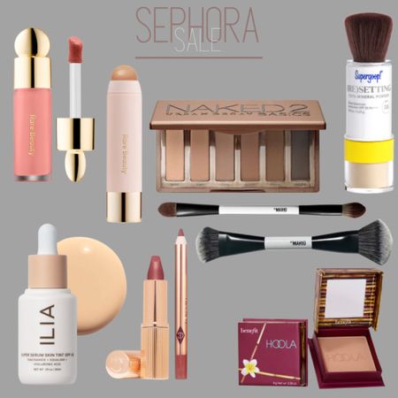 Sephora sale must haves! 

#travelmakeup #sunscreen #rarebeauty #foundation #eyeshadow #broncee #goop #makeupbymario #ilia #nakedpalette #benefit
#sephora #sephorasale

#LTKBeautySale #LTKbeauty #LTKsalealert