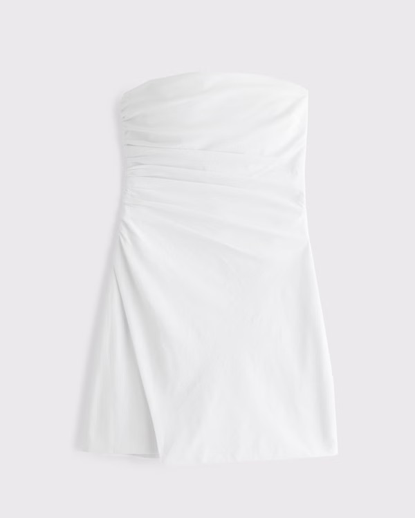 Strapless Asymmetrical Mini Dress | Abercrombie & Fitch (US)