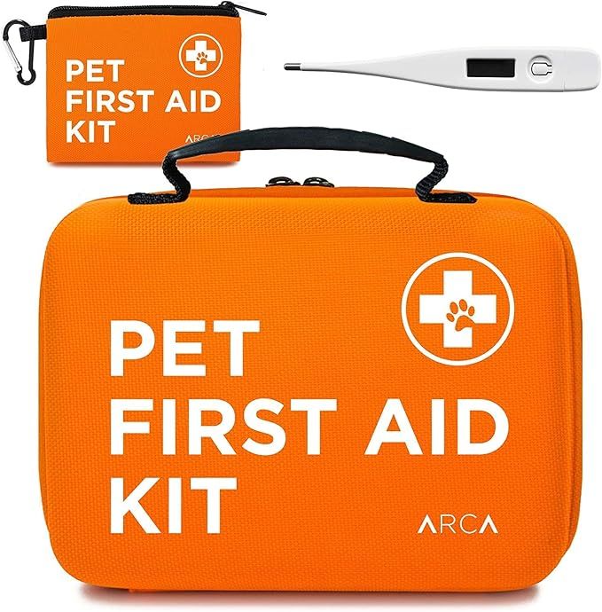 ARCA PET Cat & Dog First Aid Kit Home Office Travel Car Emergency Kit Pet Travel Kit – 100 Piec... | Amazon (US)