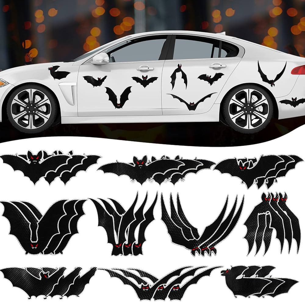 30 Pcs Halloween Magnets for Car Holiday Reflective Car Magnets Refrigerator Magnets Cruise Magne... | Amazon (US)